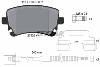 TRINKELĖS STABDŽIŲ - KOMPLEKTAS Q+ 2332603 