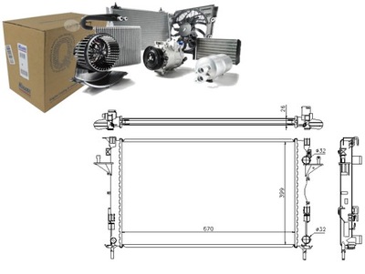 Радіатор двигуна renault espace iv laguna ii vel фото №1
