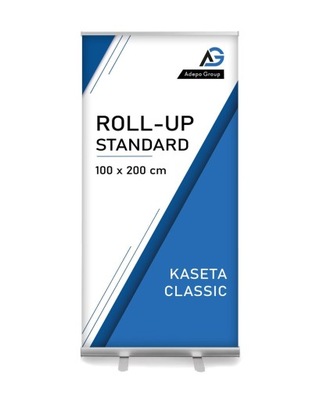 Roll-up Standard z wydrukiem 100x200 cm