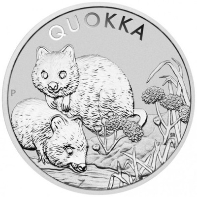 Quokka srebrna moneta 1 oz 2022