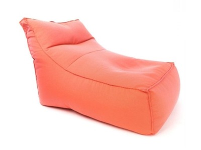 Pomarańczowy fotel ogrodowy wypoczynek leżak
