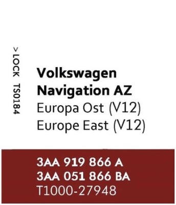 VW VOLKSWAGEN SEAT SKODA KARTA SD RNS 315 MAPA PASSAT CC V12 2020 NAJNOWSZA