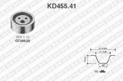 SNR KD455.41 SNR SKIRSTYMO SISTEMA KPL. Z DIRŽELIU 