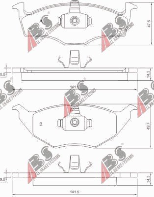 PADS BRAKE VW LUPO 99-05  