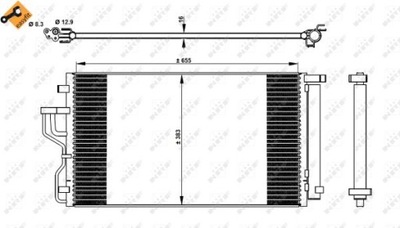 КОНДЕНСАТОР КОНДИЦИОНЕРА HYUNDAI IX35 2,0GDI 13-