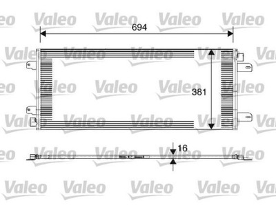 РАДІАТОР КОНДИЦІОНЕРА VALEO 817689 ДЛЯ NISSAN, OP