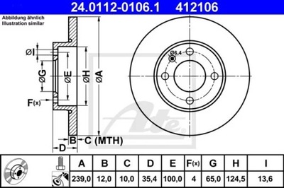 24.0112-0106.1 DISKU HAM.PRZOD VW AUDI 12MM 