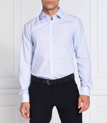 133 _ HUGO BOSS __ MĘSKA KOSZULA 44 EXTRA SLIM FIT