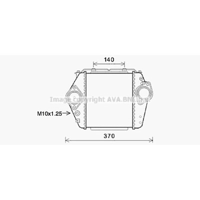 RADIATOR AIR CHARGER AVA QUALITY COOLING MZ4244  