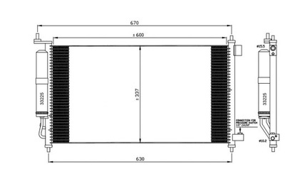 РАДІАТОР КОНДИЦІОНЕРА Z OSUSZACZEM NISSAN MICRA K12 02-