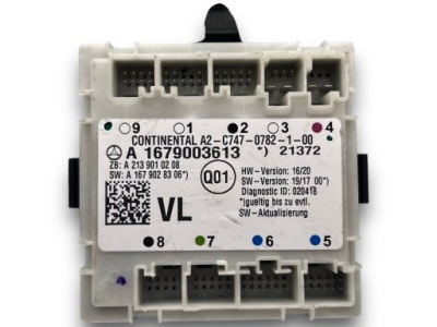 Mercedes w167 блок управления дверь 1679003613 фото №1