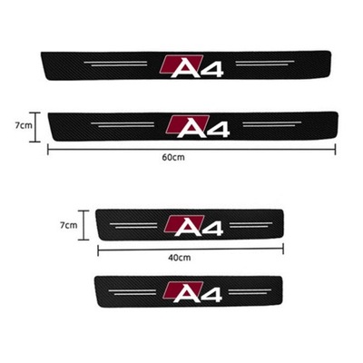 PARA A4 UMBRAL DE PUERTA CARBÓN AUDI RS A1 A3 A4 B7 B8 A5  