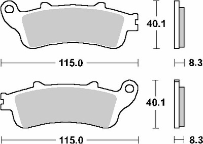 SBS ZAPATAS DE FRENADO KH261 KH281 CERAMIC HONDA CBR  