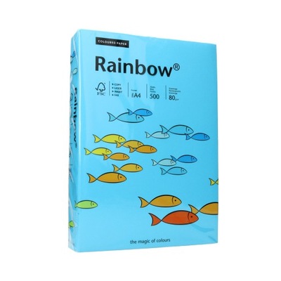 Papier ksero A4 80g niebieski Rainbow 87