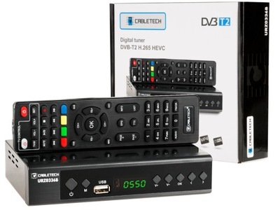 DEKODER TUNER DVBT2 CABLETECH URZ0336 USB LAN 9416