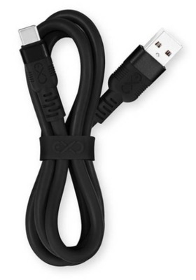 Kabel do ładowarek USBA-USBC EXC WHIPPY PRO 0,9m czarny