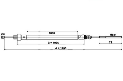 Ate трос гальма ручного citroen evasion fiat ul фото №1