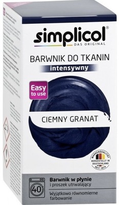 SIMPLICOL Trwała Farba do Tkanin - Ciemny Granat