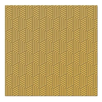 Świąteczne Serwetki z wytłaczanym wzorem Złote 33 x 33 cm op.20 szt. 3 war
