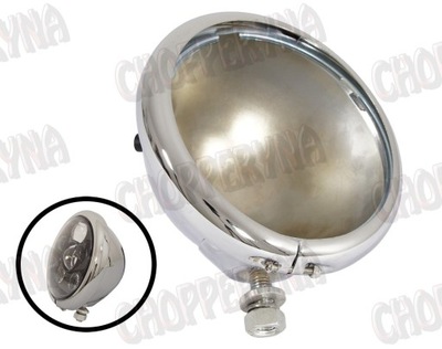 LAMP CASING COVER 5,75 FRONT MOTORCYCLE CHROME  