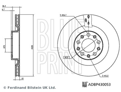 DISCO DE FRENADO ADBP430053  