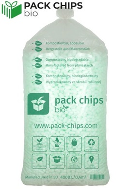 Wypełniacz do paczek Pack Chips BIO 400 L Zielony