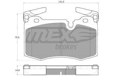 TOMEX BRAKES TRINKELĖS STABDŽIŲ MINI COOPER 10- PRIEK. 