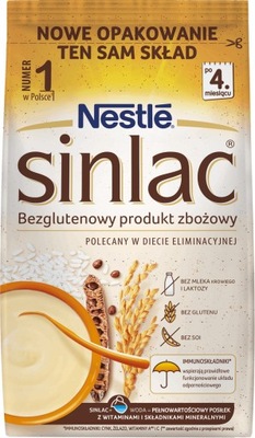 NESTLE SINLAC BEZGLUTENOWA KASZKA ZBOŻOWA 500g