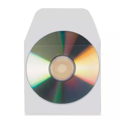 Samoprzylepna kieszeń na CD z zamknięciem 3L x 10
