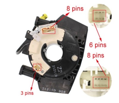 Стрічка шлейф подушка безпеки nissan 25567-bt25a qashqai j10 фото №1