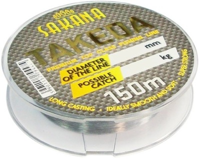 ŻYŁKA SAKANA TAKEDA 0,25mm 14,5kg 150m SUPER MOCNA