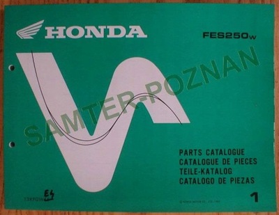 HONDA FES 250 SCOOTER - KATALOG PIEZAS DE REPUESTO 1997  