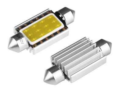 LEMPUTĖ VISION FESTOON SV8.5 39MM 12V 1X COB LED, CANBUS, BIALA, 2 SZT. 