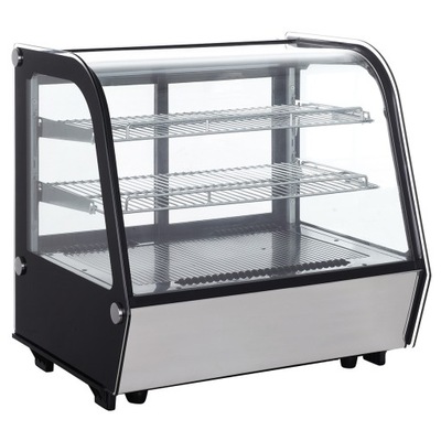 WITRYNA CHŁODNICZA 120L LED NASTAWNA 2 PÓŁKI PRZESZKLONA