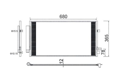 Magneti marelli конденсатор радиатор кондиционера magneti marelli фото №1