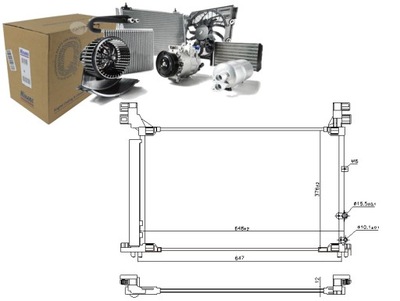 CONDENSADOR DE ACONDICIONADOR LEXUS RC 2.0 08.15- NISSENS  