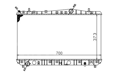 ABAKUS РАДИАТОР ВОДЫ DAEWOO LACETTI CHEVROLET OPTRA 07 03-