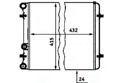 RADUADOR SKODA OCTAVIA 1,4 1,6 96- BEHR HELLA  