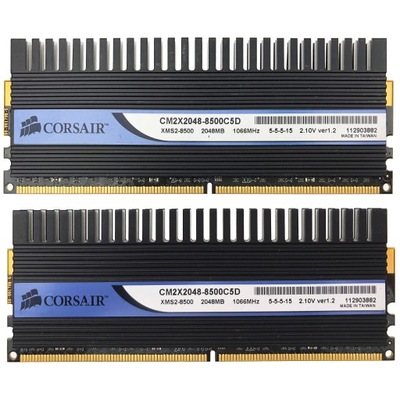 4GB (2X2) 1066 PC8500 CORSAIR 100% OK .sH