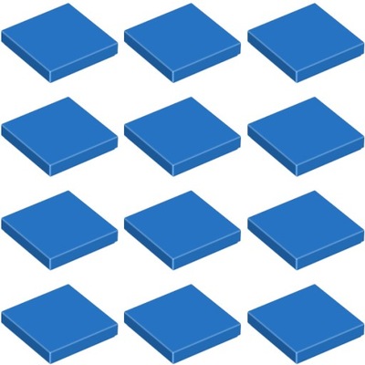 LEGO Płytka Tile 2x2 Niebieski 306823 3068b - 12szt