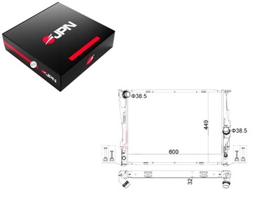 РАДІАТОР ДВИГУНА JPN