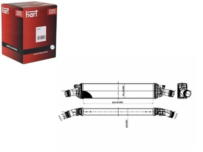 INTERCOOLER AUŠINTUVAS ORO A4 2.0TDI 07- HART 