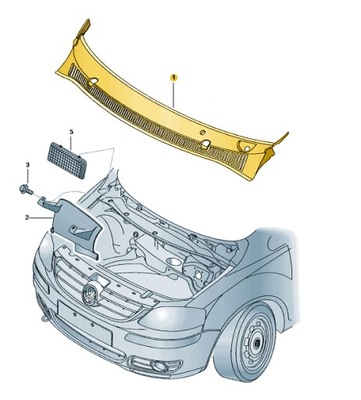 Жабо відбивач wody vw fox aso фото №1