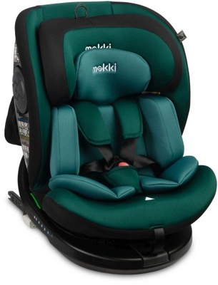 КРЕСЛО АВТО I-SIZE 40-150CM ПОВОРОТНЫЙ 360° ISOFIX MOKKI EMERALD фото