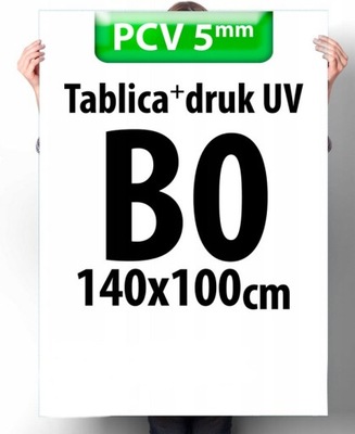 Tablica Szyld Druk UV Plansza PCV 5mm B0