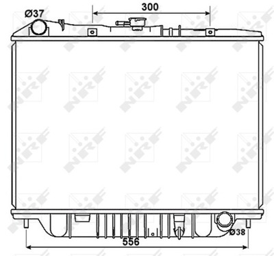 RADUADOR ISUZU TROOPER 3,2/OPEL MONTEREY NRF53517  