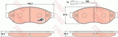 GDB1681 КОЛОДКИ HAM. DUCATO/JUMPER 06- ПЕРЕДНЯ 15