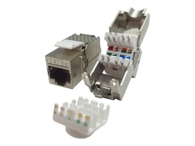 Moduł keystone Jack RJ45 kat. 5e FTP, beznarzędziowy Netrack