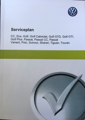 VOLKSWAGEN VW SERVICEPLAN BOOK SERVICE GERMANY NIEMIECKA  