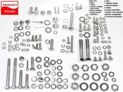 TORNILLOS ROMET MOTORYNKA 50 M1 AL INTEGRO MOTOR ACERO NIERDZEWAL TI  